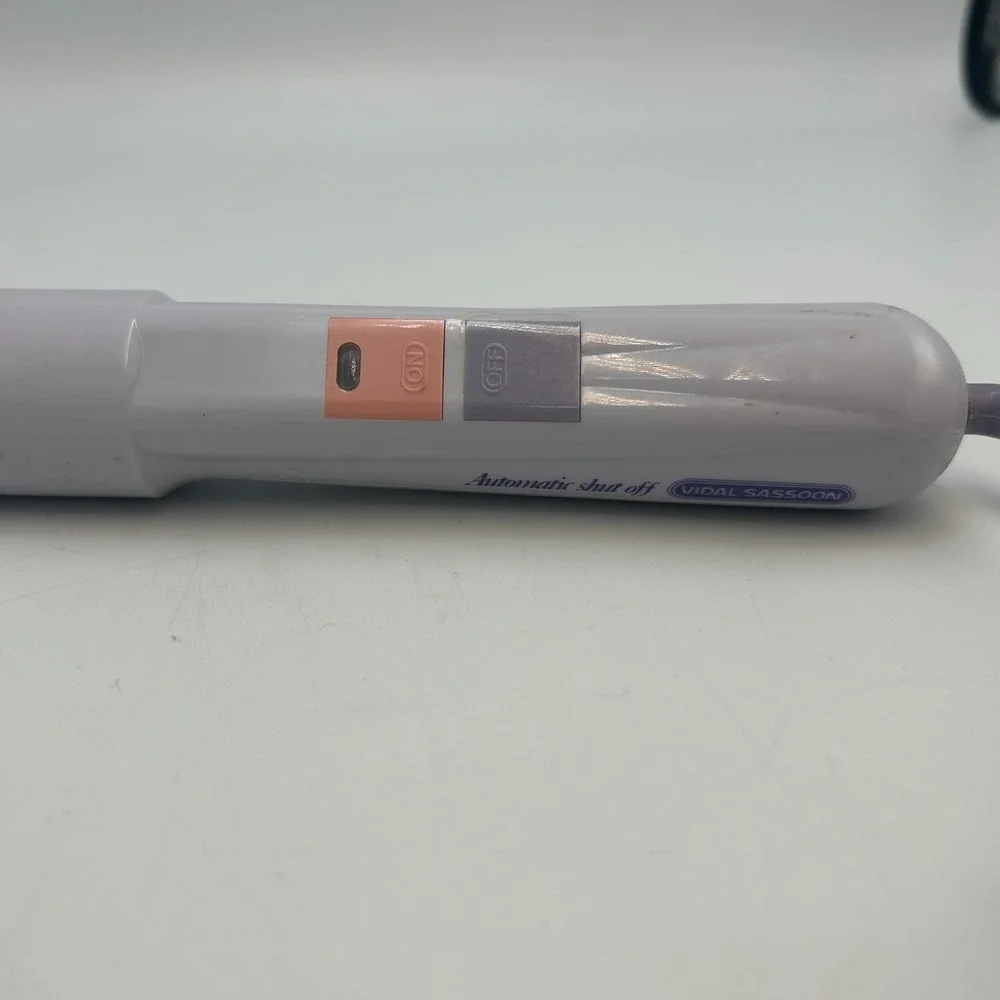 Vidal Sassoon 90s Purple Curling Brush VS-195 Vintage Tested Automatic Shut Off